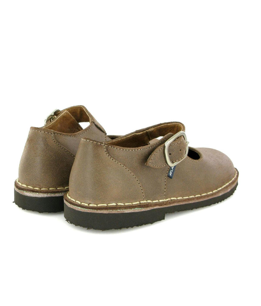 Leather Mary Jane Shoe, Brown