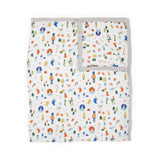 Cotton Muslin Quilted Throw - Christmas Time