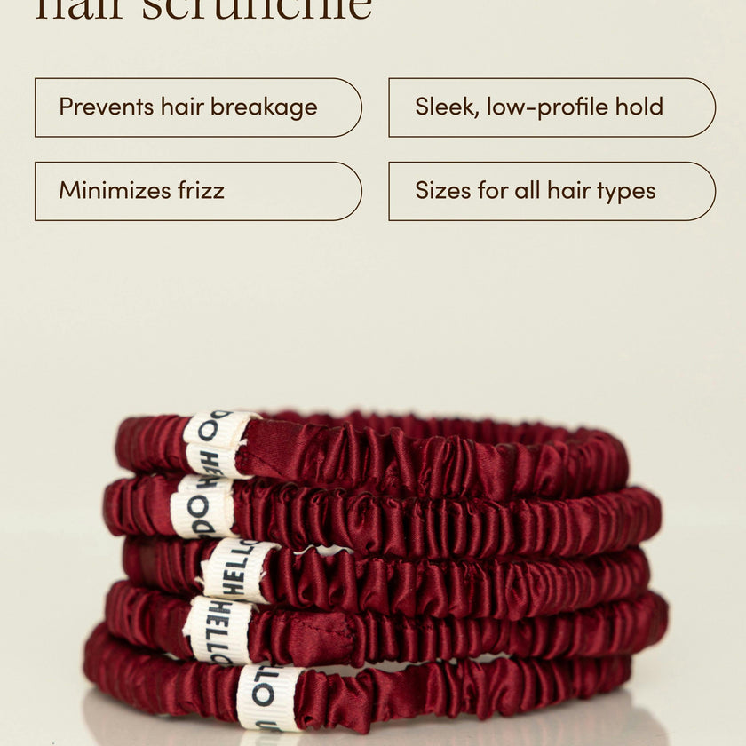 Cabana Skinny Silk Scrunchies