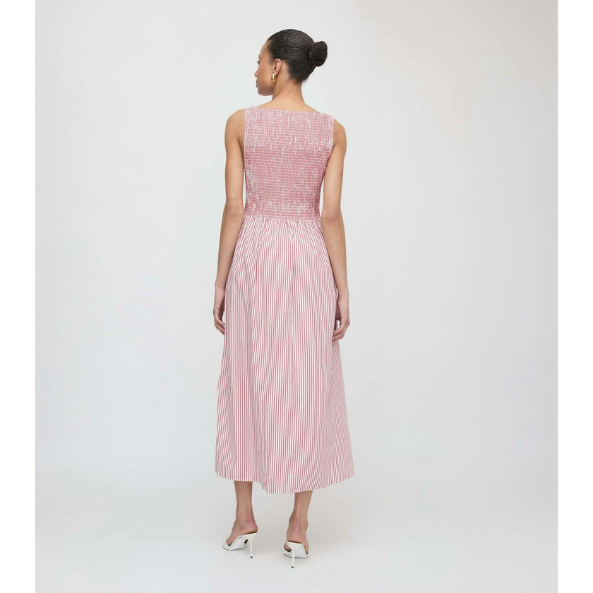 The Cosima Nap Dress - Red Ticking Stripe