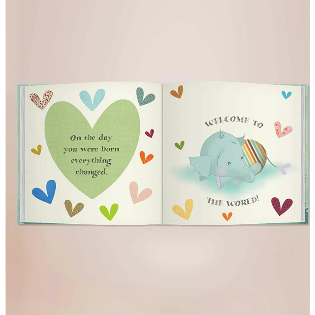 Welcome To The World Book with Personalized Baby Soft Toy