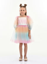 Multicolor Puesta Del Sol Dress