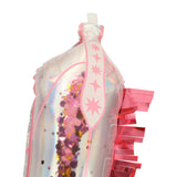 Packed Party Confetti and Fringe Cowboy Boot Mylar Balloons Set of 2 - 21-Inch Pink Boot-Shaped Balloons with Confetti Fill and Shiny Fringe Detailing