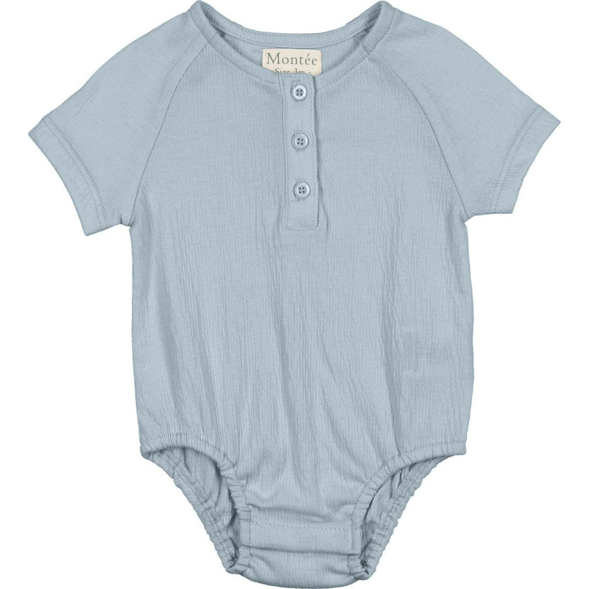 Boys Printed Gauze Romper