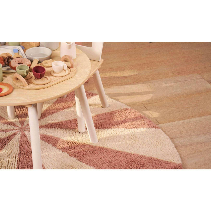 Beach Ball Washable Round Wool Rug