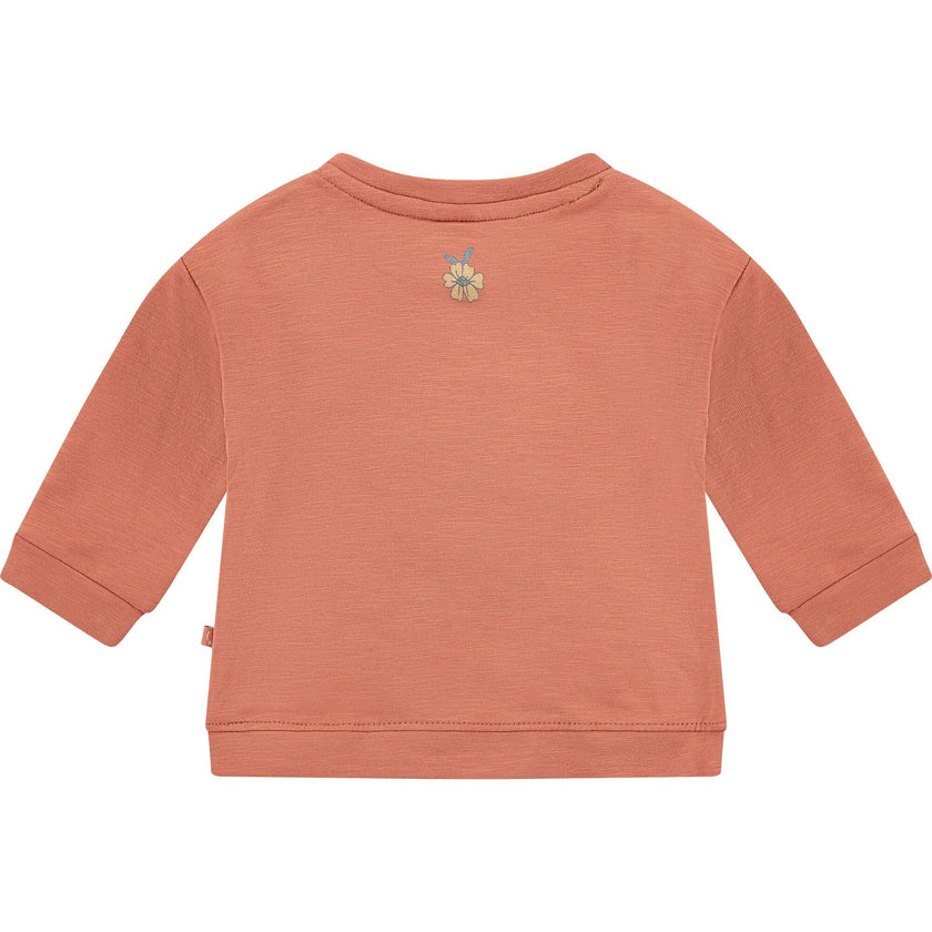 Flower Embroidered Sweatshirt