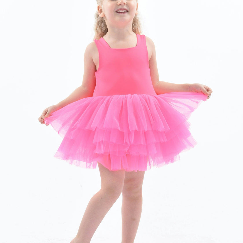 Pink French Rose Tutu Dress