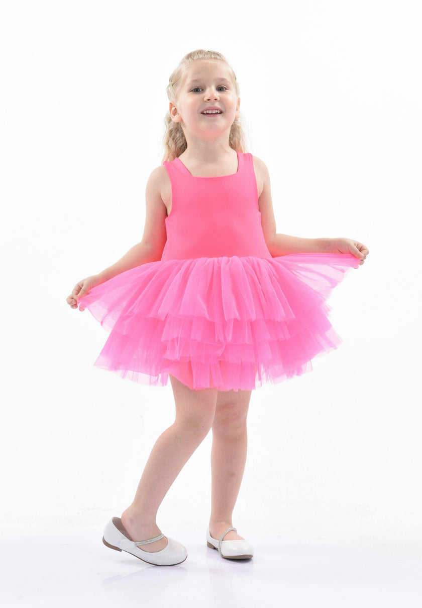 Pink French Rose Tutu Dress