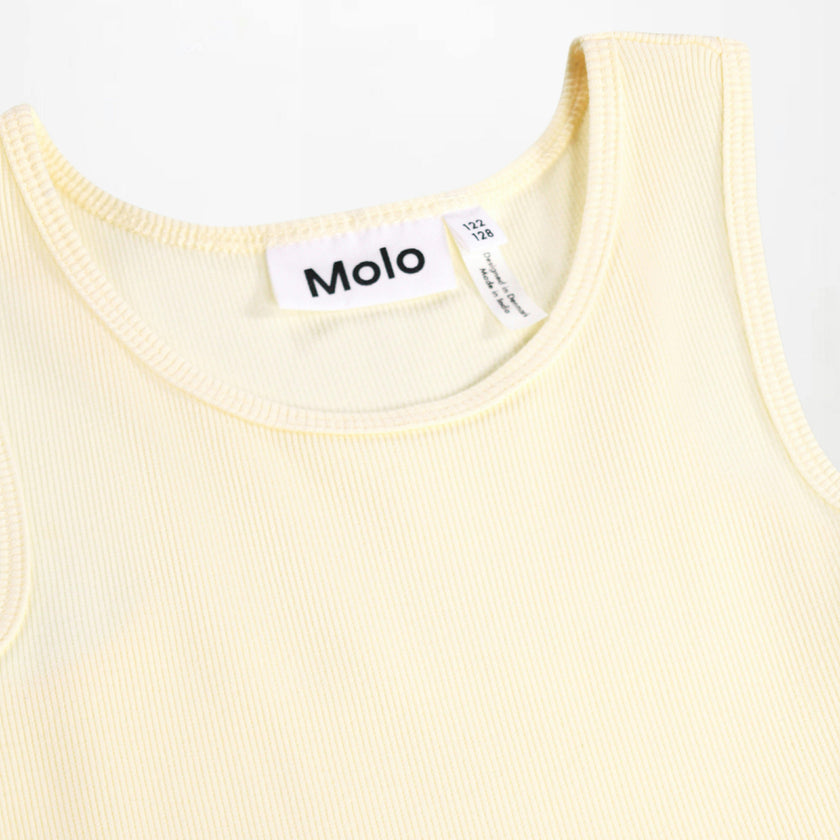 Molo Yellow Dress with Macaron Print