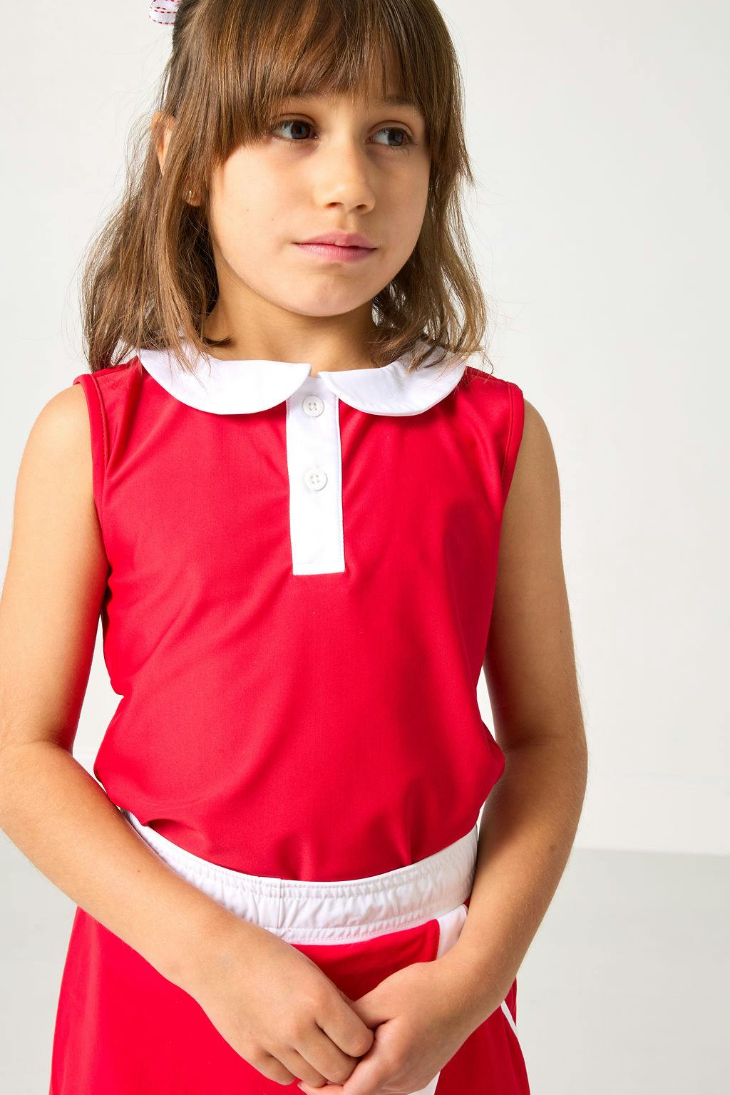 red/white girly girl tank