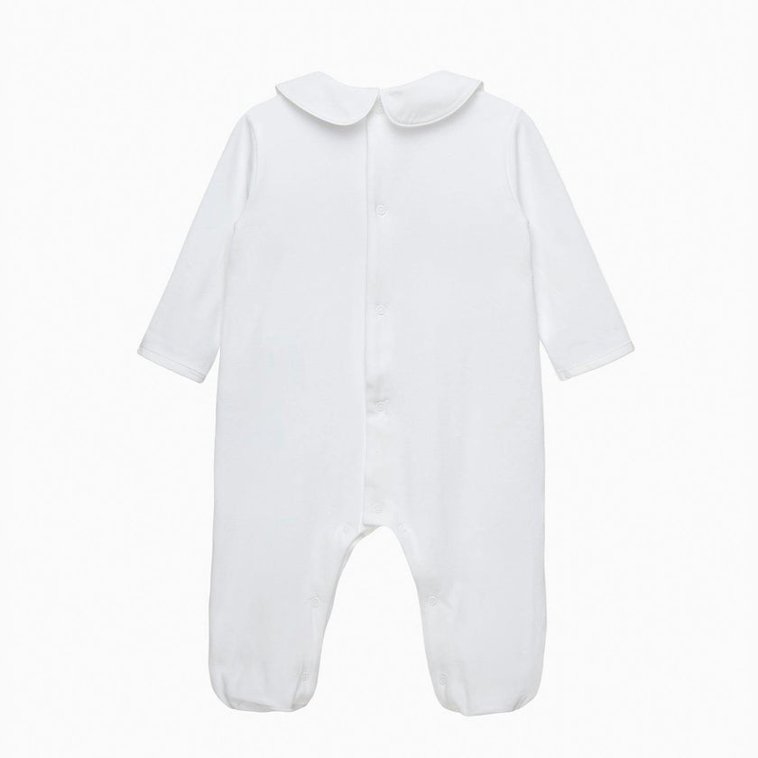 Baby Smocked Onesie in Guardsman