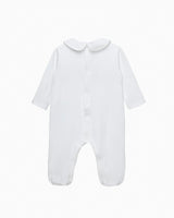 Baby Smocked Onesie in Guardsman
