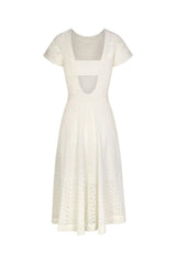 Celia Dress in Vanilla Eyelet