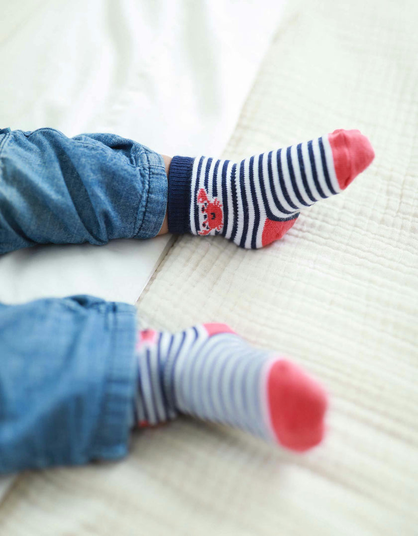 Let's Sail Away Assorted Boys 6pk Sock