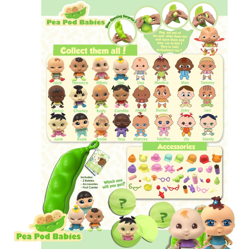 Pea Pod Babies: Collectible Mystery Surpise - 2 Pack
