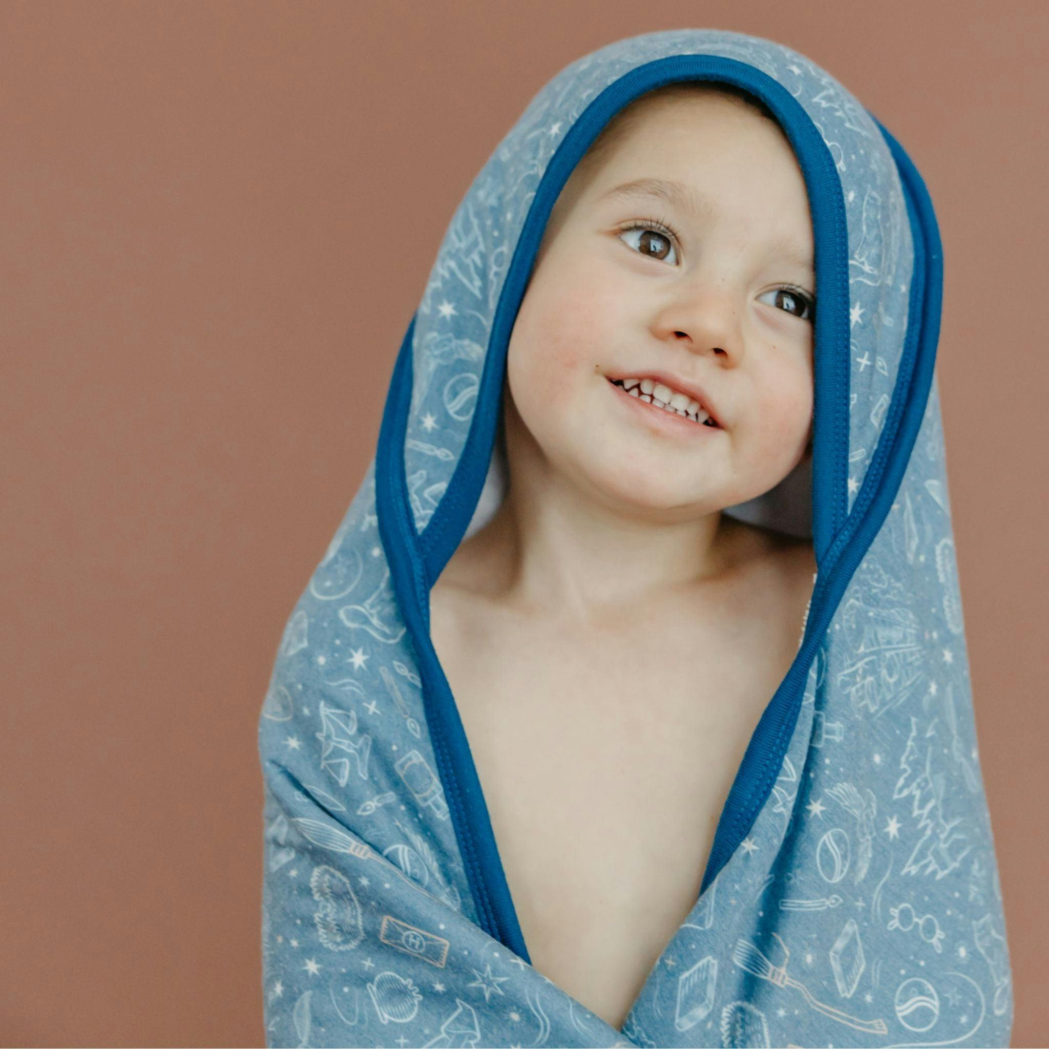 Premium Baby Knit Hooded Towel - Hogwarts