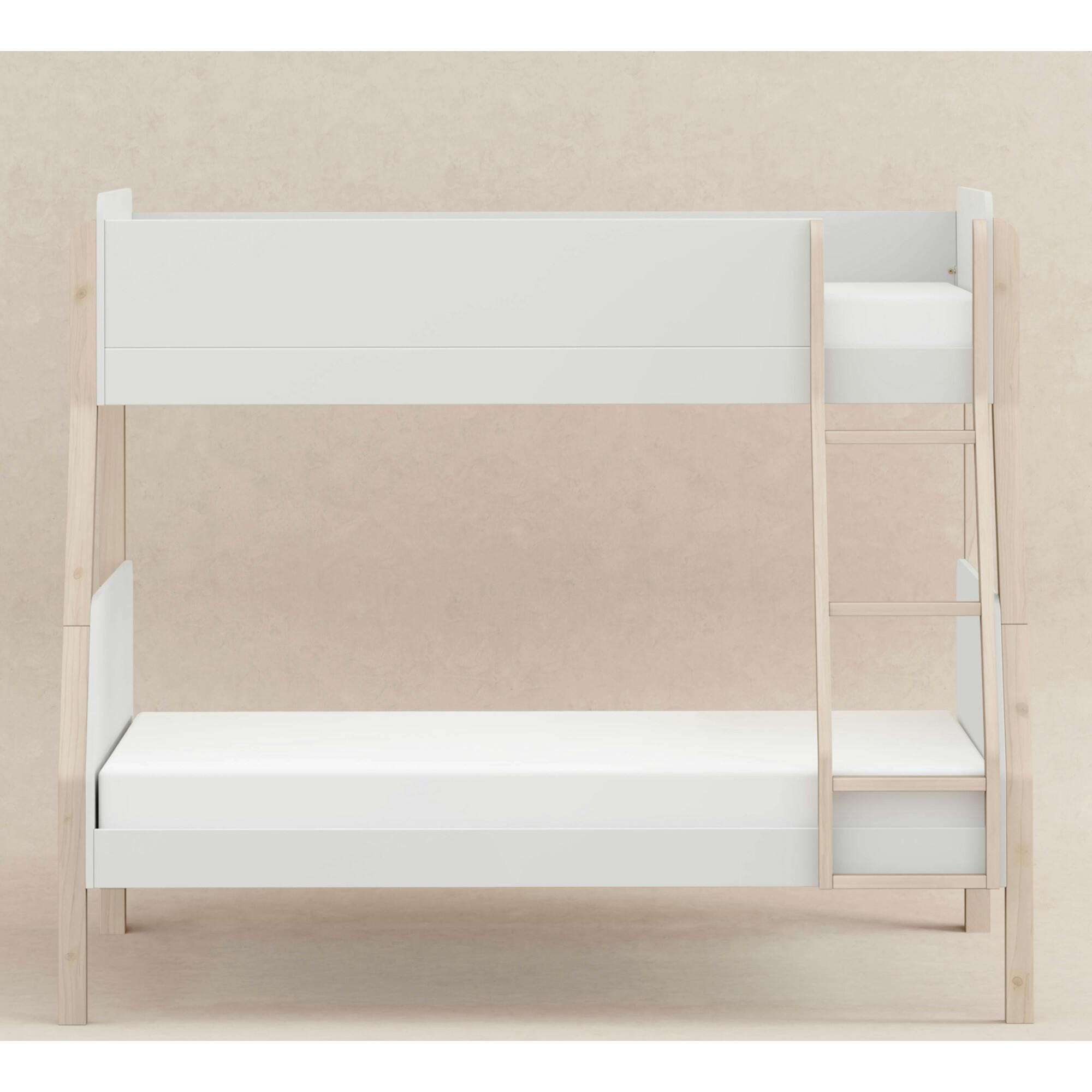 TipToe Twin-Over-Full Bunk Bed In White And