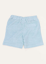 Dax French Terry Shorts - Misty Blue Stripe
