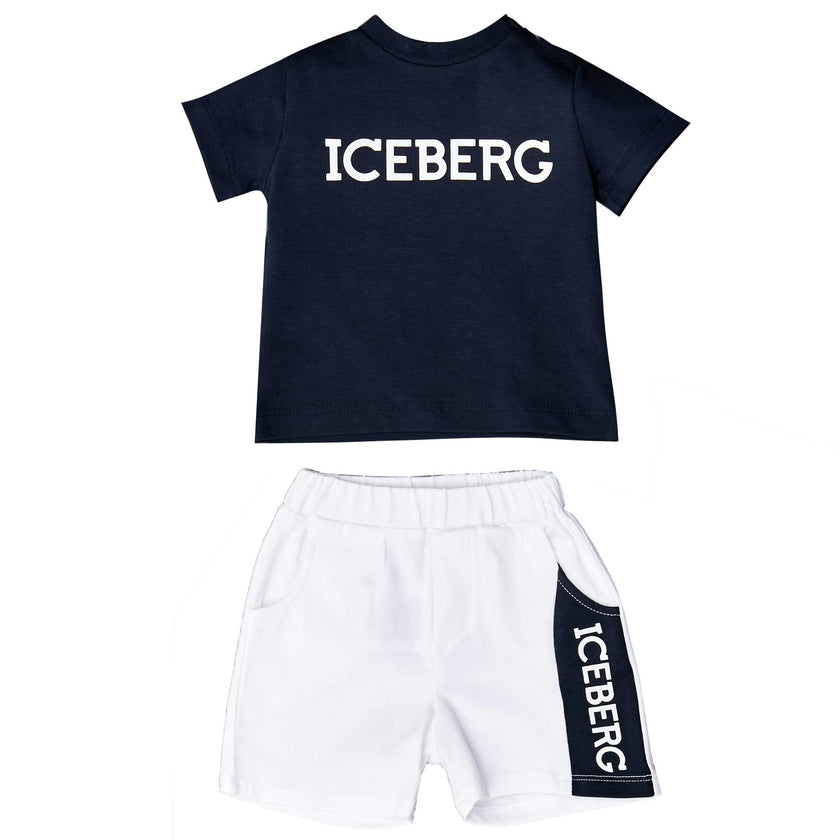 Colorblock Logo T-Shirt and Shorts Set