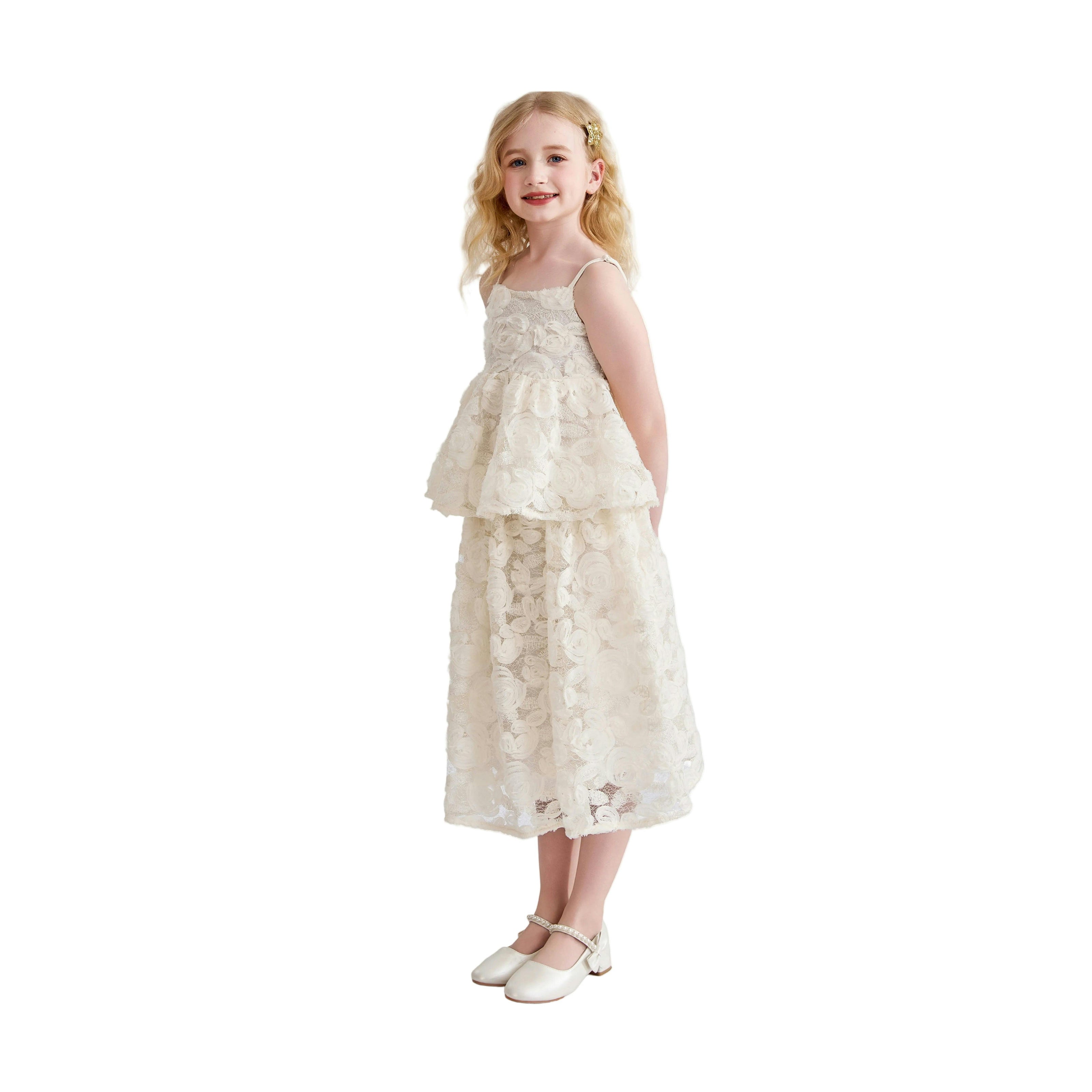 Cream Juliette Lace Skirt Set