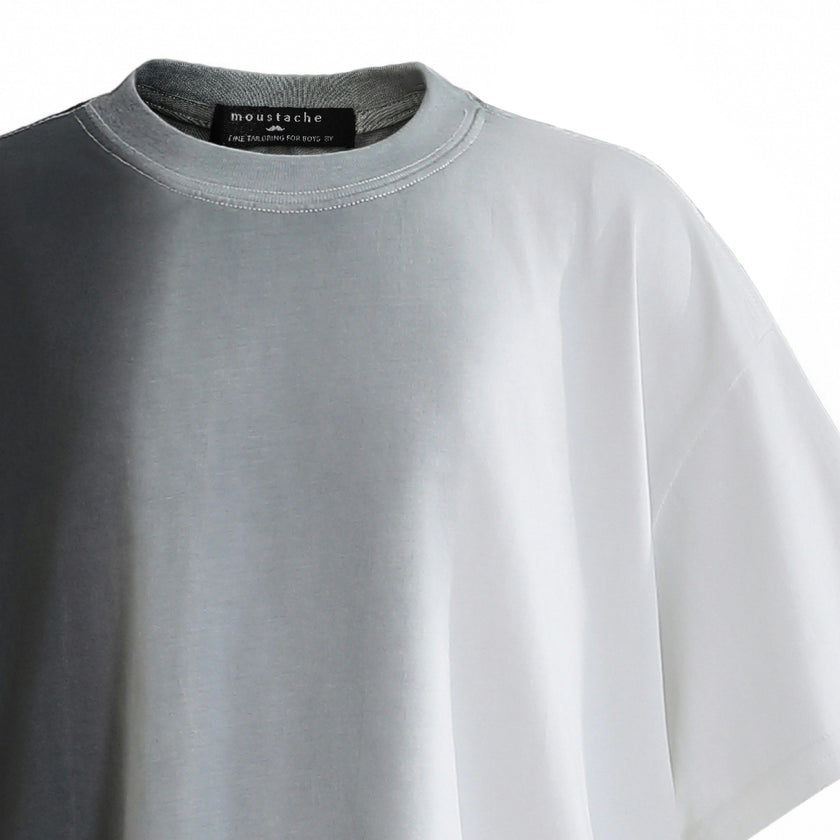 Black to White Gradient T‑Shirt