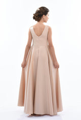 Gold Lenelle Rose Applique Gown