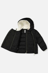 Winter Jacket Adapted For Car Seats Black