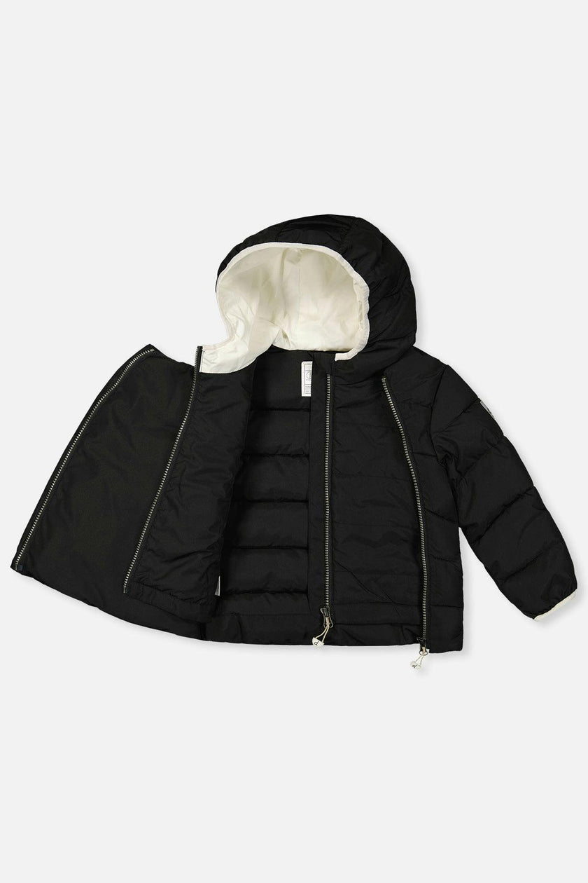 Winter Jacket Adapted For Car Seats Black