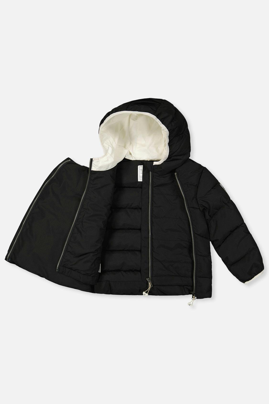 Winter Jacket Adapted For Car Seats Black