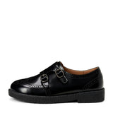 Alsa Glossy Doubled Buckle Brogues Shoes