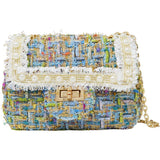 Classic Tweed Pearl Handbag