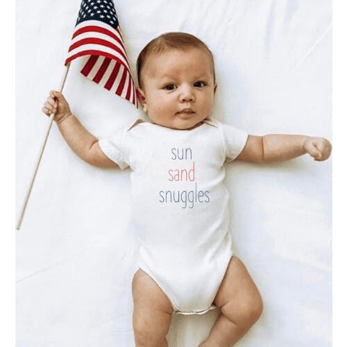 graphic bodysuit | sun sand snuggles