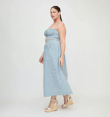 The Ame Skirt - Lagoon Gingham