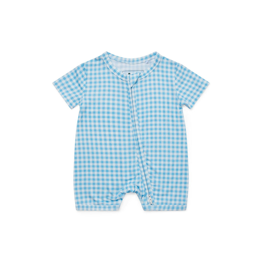 Harbor Gingham Short Sleeve & Shorts Bamboo Sleeper