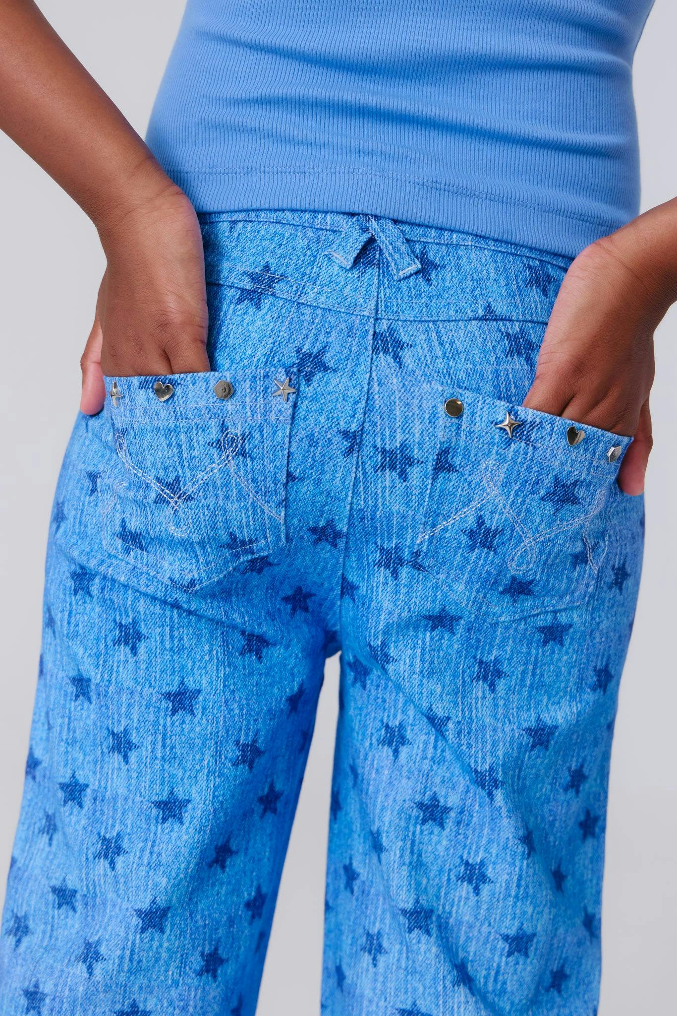 Girls Twill Stud Pant