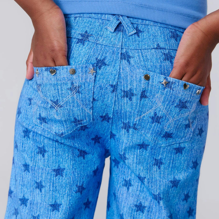 Girls Twill Stud Pant