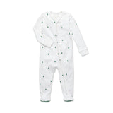 Organic Cotton Evergreen Zip Holiday Baby Sleeper Pajama