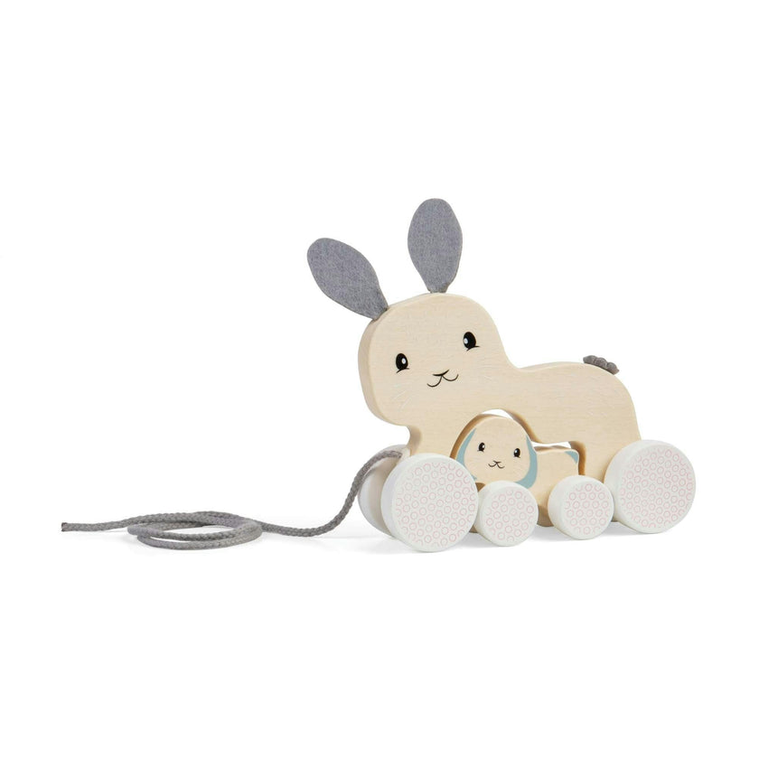 FSC Pull Along Bunny & Baby