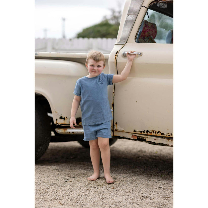 Denim Boy Set, Blue