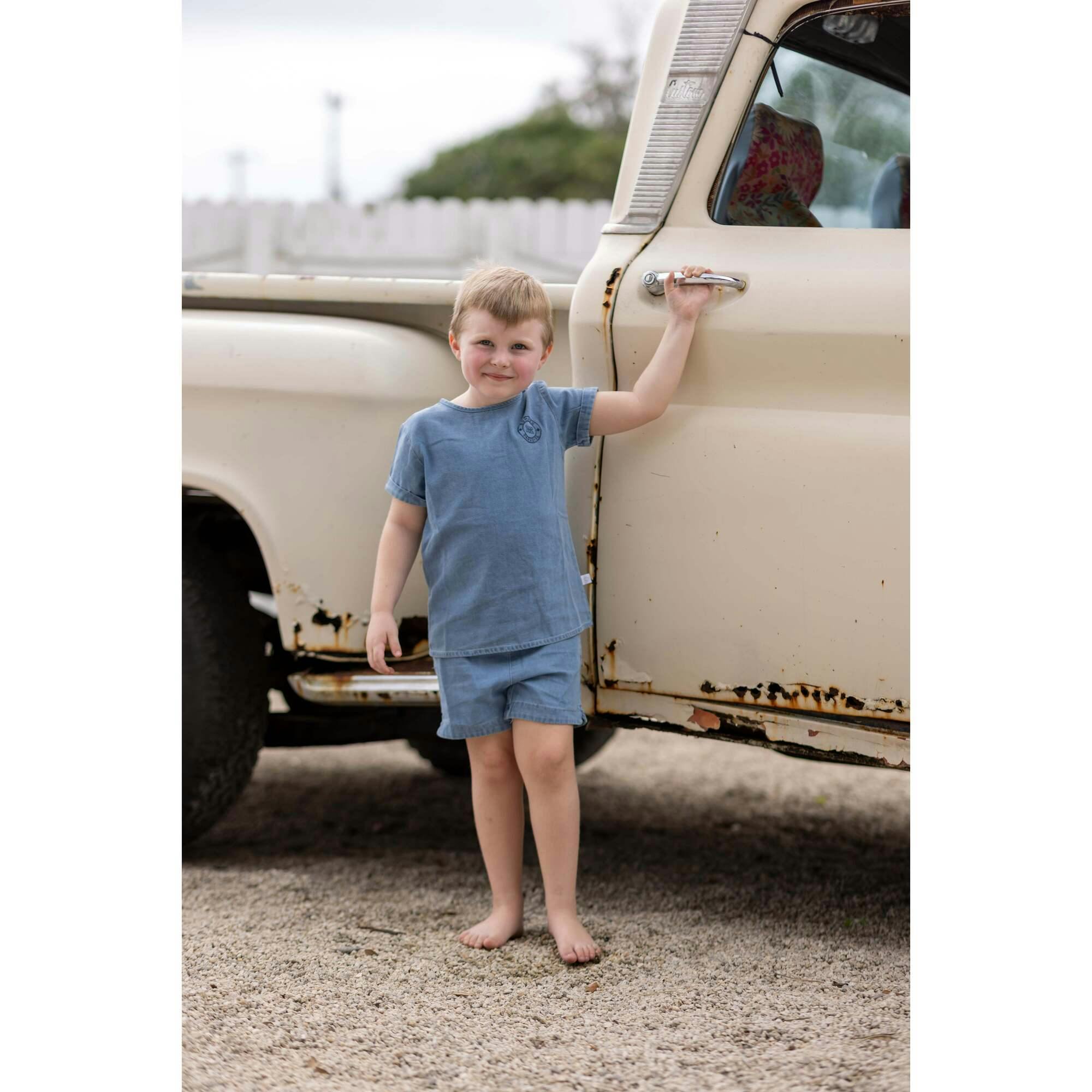 Denim Boy Set, Blue