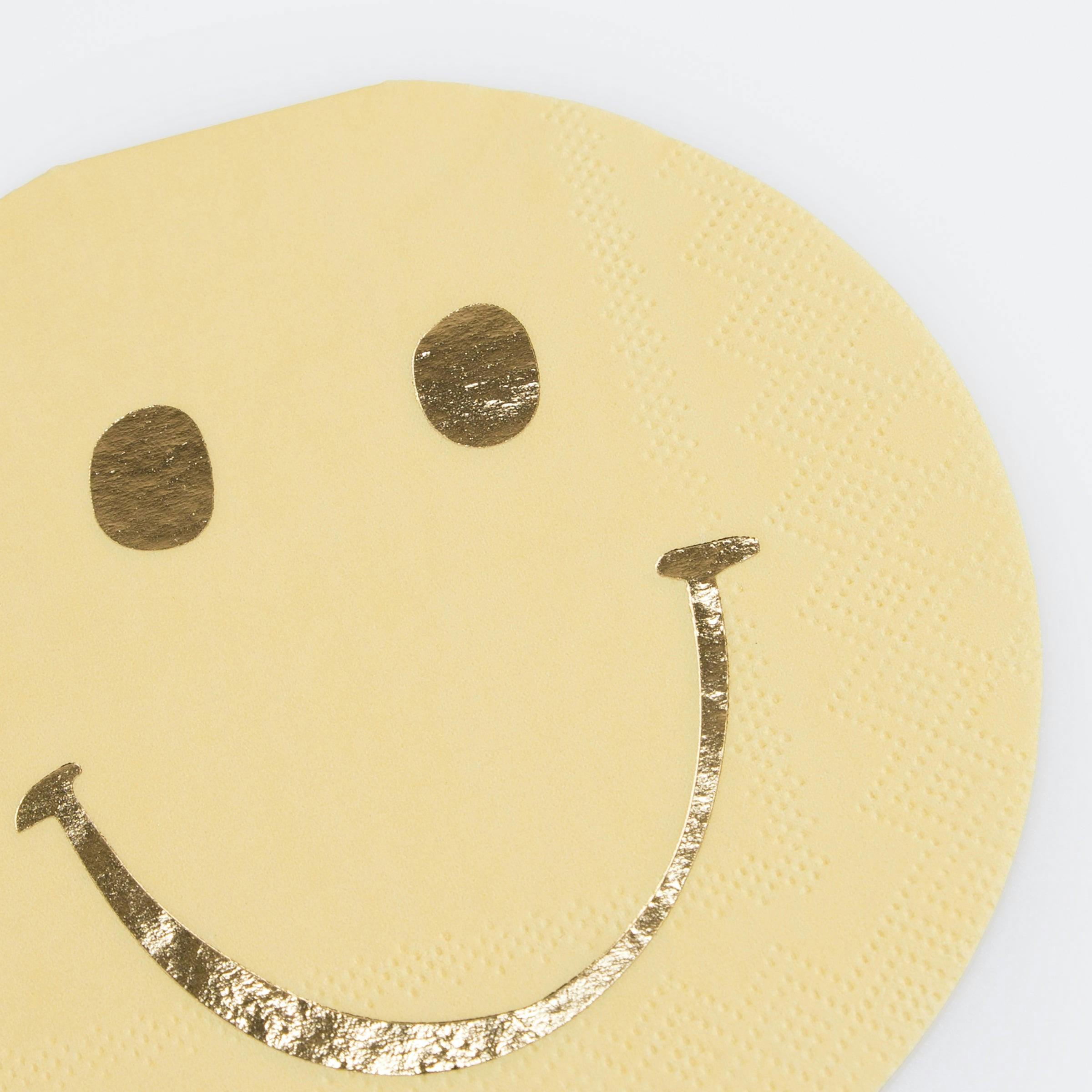 Happy Icons Shaped Napkins