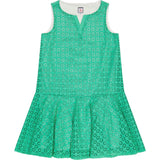 Pilar Peplum Hem Dress, Green