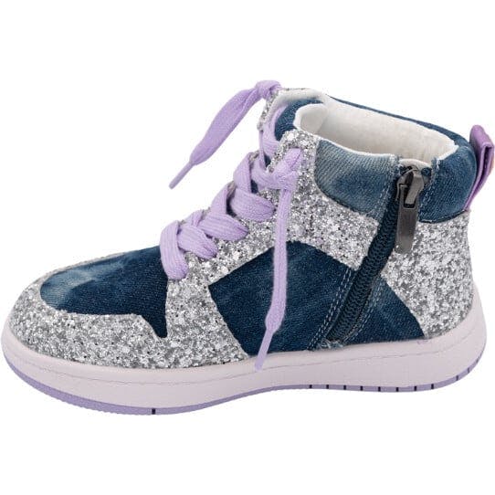 Skye High Top Denim Sneaker, Blue
