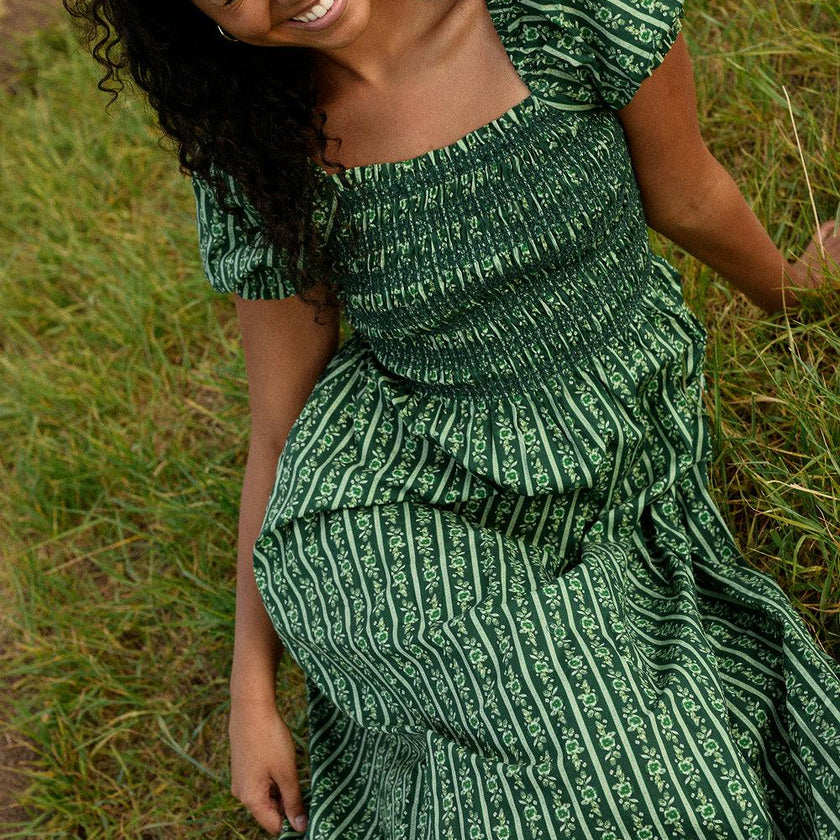 Sunday Best Dress in Pine Felicity Floral