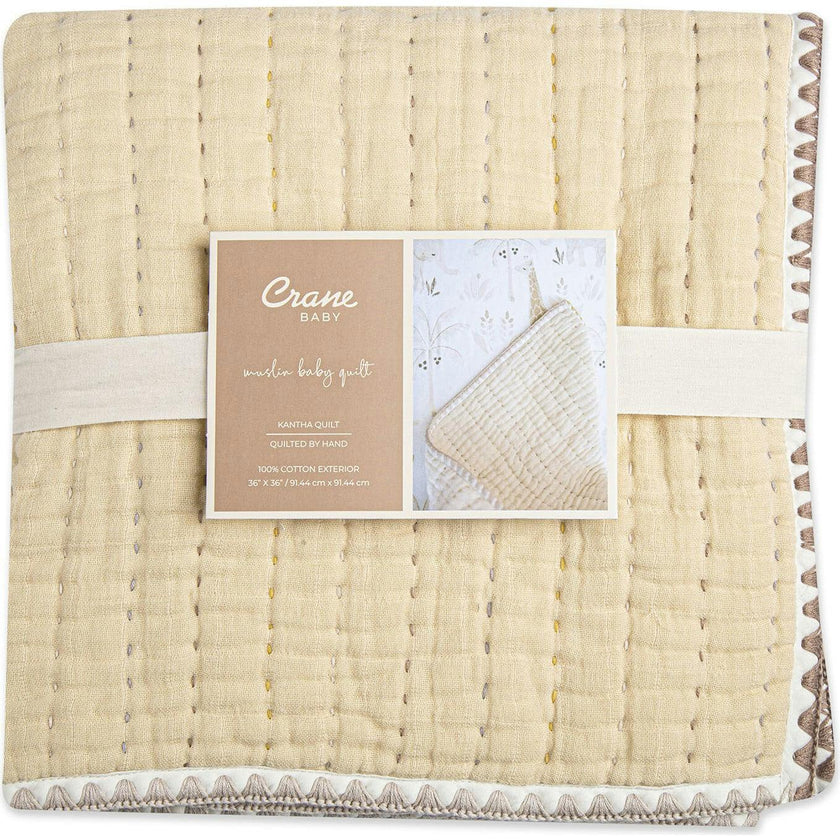Kendi Beige Baby Quilt