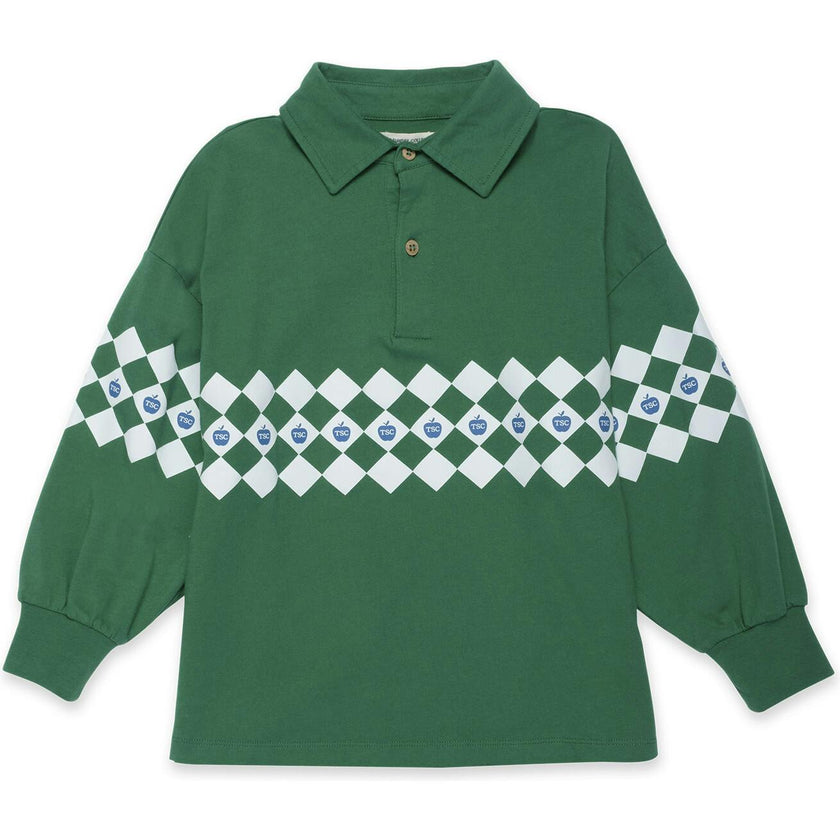Tenor Green Check Polo