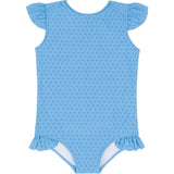 girls le marin dot ruffle cap sleeve one piece