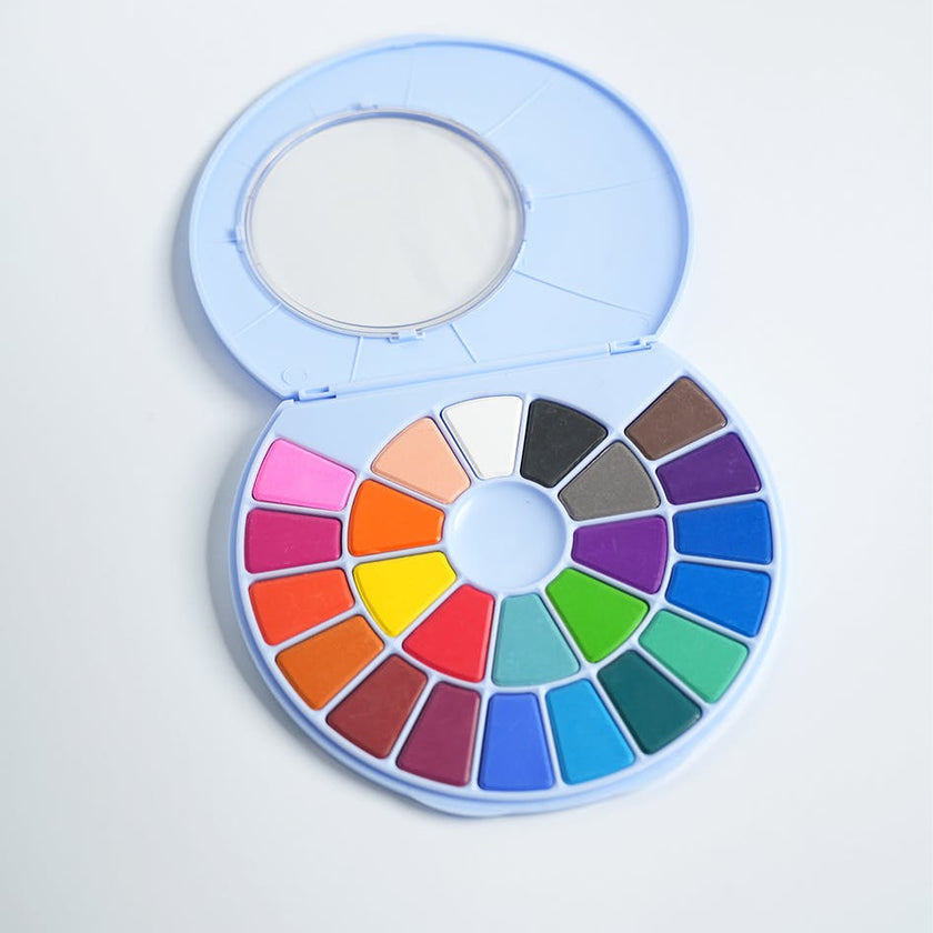 Art Party Watercolor Palette and Brush