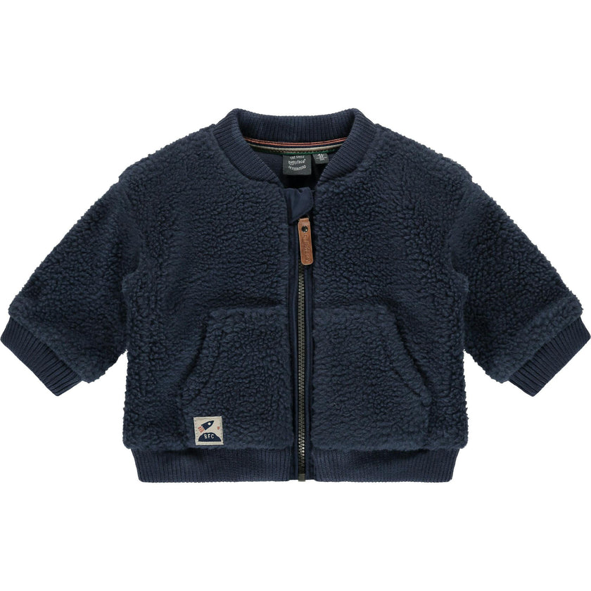 Fuzzy Zip Cardigan