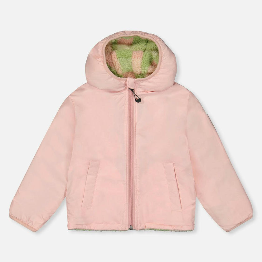 Baby Reversible Mid-Season Jacket Pale Dusty Pink
